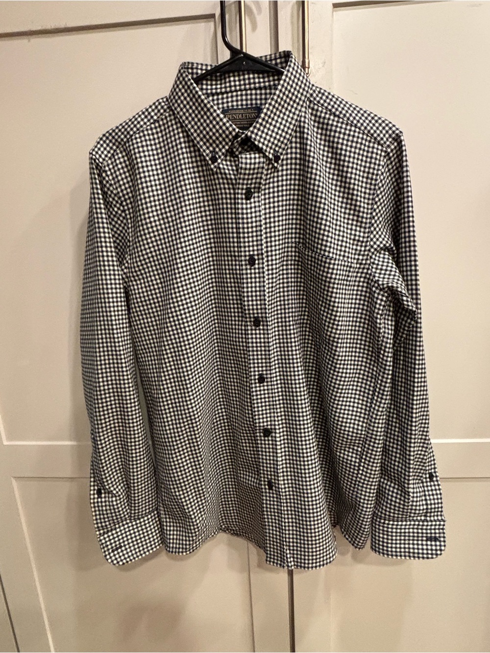 Pendleton Oxford Cloth Shirt Men’s Checkered Button Up Dress Shirt